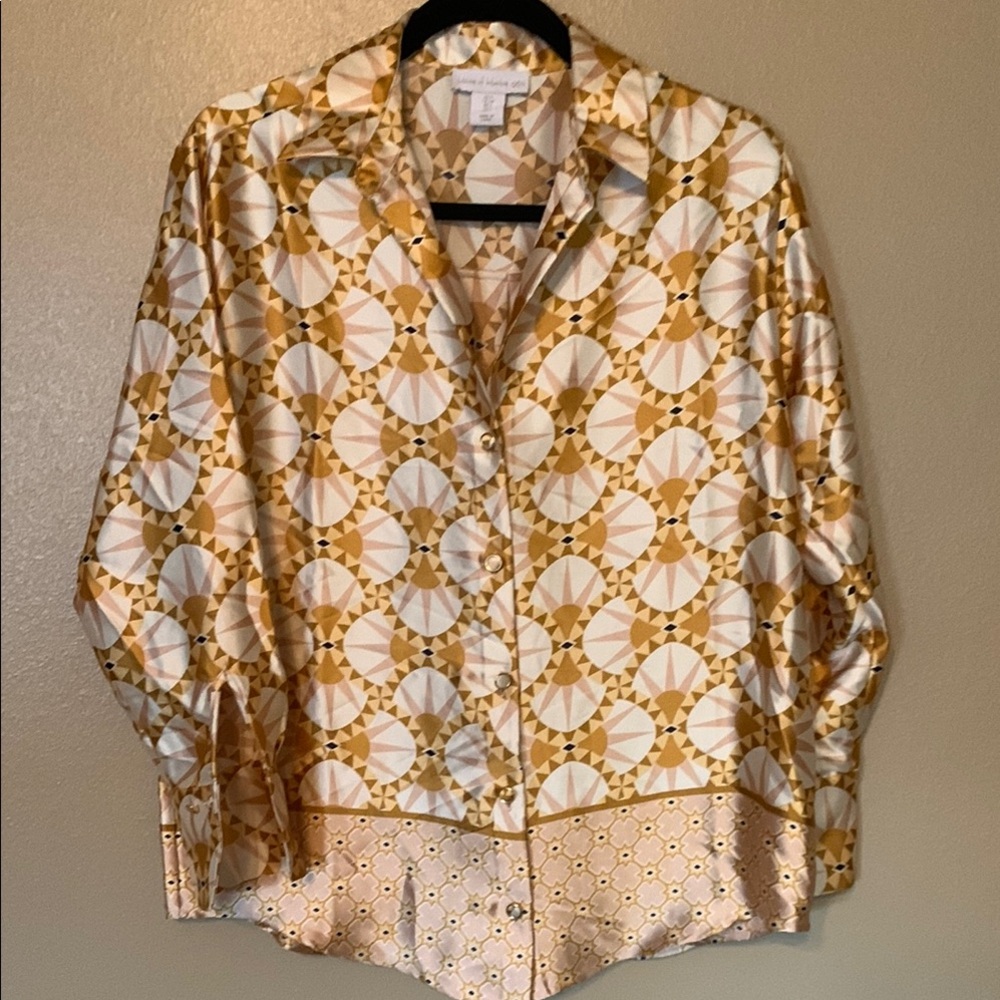 House Of Harlow Button Front top size S